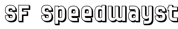 SF Speedwaystar font preview